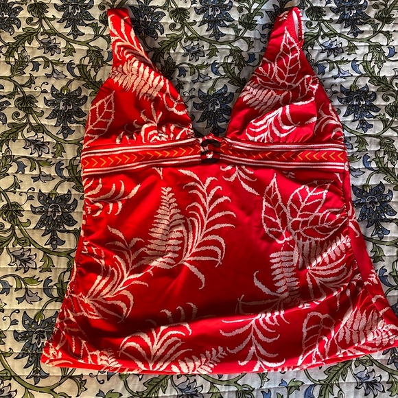 Brand New! La Blanca Tankini Swimsuit Top - Size 8 - NWT - Tropical Tapestry - Picture 3 of 5